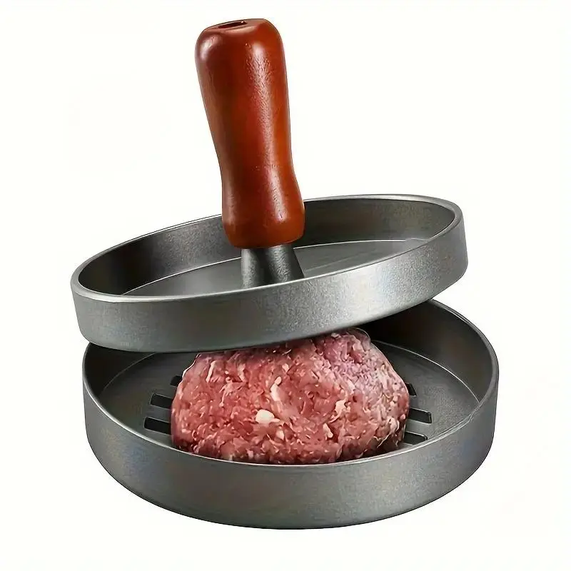 Non-stick Burger Press, 1 Count Effortless Patty Maker for Perfect Meat, Beef, Cheese, and Veggie Burgers, Ideal for Grill, Griddle, BBQ, Cooking, Kitchen Tool, Utensils, Kitchen Gadgets, Kitchenware