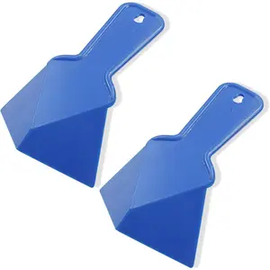 Drywall Trowel Plastic Inside Corner Trowel Tool for Drywall Tools Corner Trowel Building scraping(Blue, 2 count)