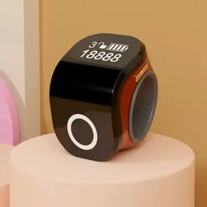 Smart Digital Counting Ring, Ultra-Light 12g Body, USB-C Charging 30 Days Battery Life, 999 Memory, Ideal for Prayer/fitness/meditation, Wearable Electronic Gadgets, Smart Wearable Devices