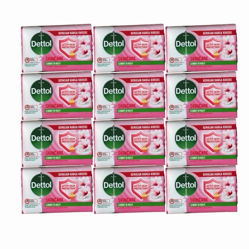Dettol Antibacterial Gentle Daily Fragrance Solid Bar Soap, Hydrating Moisturized Body Cleanser - 100g, Pack of 12