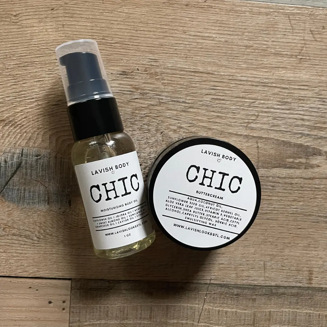 Buttercream and body oil combo