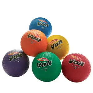 212 MAIN 6 in. Purple Rubber Playground Ball, Playground Equipment for Low-Impact Activities, Rubber Ball