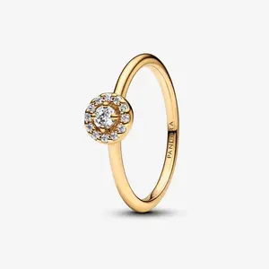 Pandora Timeless Round Pave Halo Ring