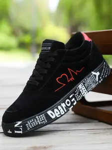 Men's Fashion Sporty Casual Shoes, Comfortable Low Top Sneakers with Laces, Stylish Design for Daily Wear & Outdoor Activities, Sports Sneakers