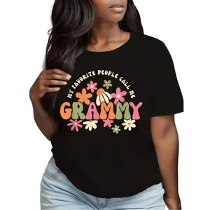 Plus Size T Shirt Celebrating Cherished Moments as Grammy Growing Up Mom and Halloween Enthusiast