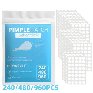 Large Quantity Clear Acne Patches, Blemish Patches, Acne Spot Treatment, Alcohol-Free & Fragrance-Free, Waterproof & Skin-Friendly, Daytime & Nighttime Use