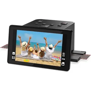 Film and Slide Scanner - Convert 35mm, 126, 110 Film Negatives & Slides to 22MP Digital Photos - Negative Scanner with 5" LCD, Easy-Load Inserts -  Convert Negatives & Slides