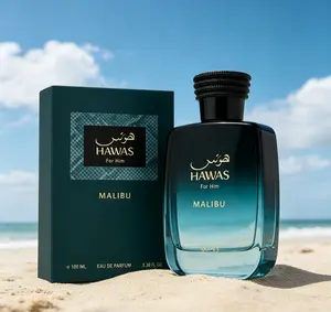 Hawas For Him Malibu EDP 100ML Men Tropical Citrus Fruity Fresh Long Lasting Perfume