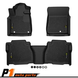 TPE Floor Mats Fit For 2007-25 Toyota Tundra Double Cab / CrewMax All-Weather Car Interior Accessory Car Accessories