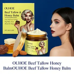 OUHOE Beef Tallow Honey Balm - Deep Moisturizing Soothing Repair Body Face Hydrating Balm For Sensitive Skin Body Care Products Body Care Moisturizers