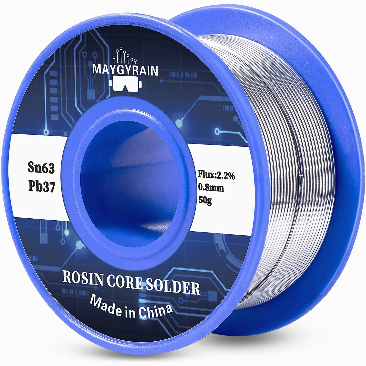 Solder Wire 63/37, high Purity no-wash tin-Lead Rosin cored Wire with 2.2% Flux for Electric Soldering,Solder Wire For Repairing 0.6mm 0.8mm 1.0mm 50g 100g