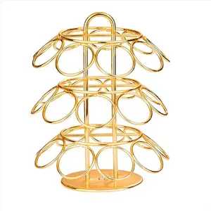 Coffee Pod Holder, K Cup Holders, Coffee Pod Storage Compatible with K Cups (27 Pods), Spins 360-Degrees Coffee Holder