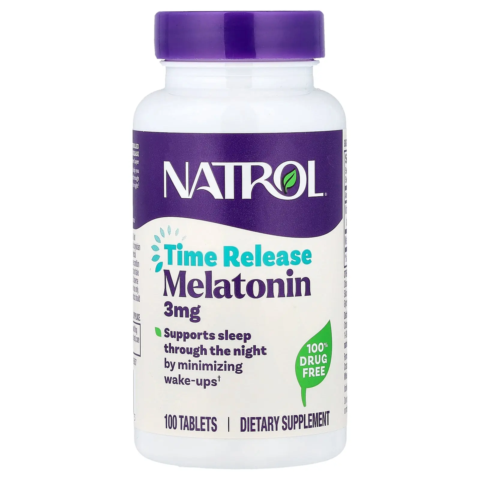 Natrol Melatonin, Time Release, 3 mg, 100 Tablets