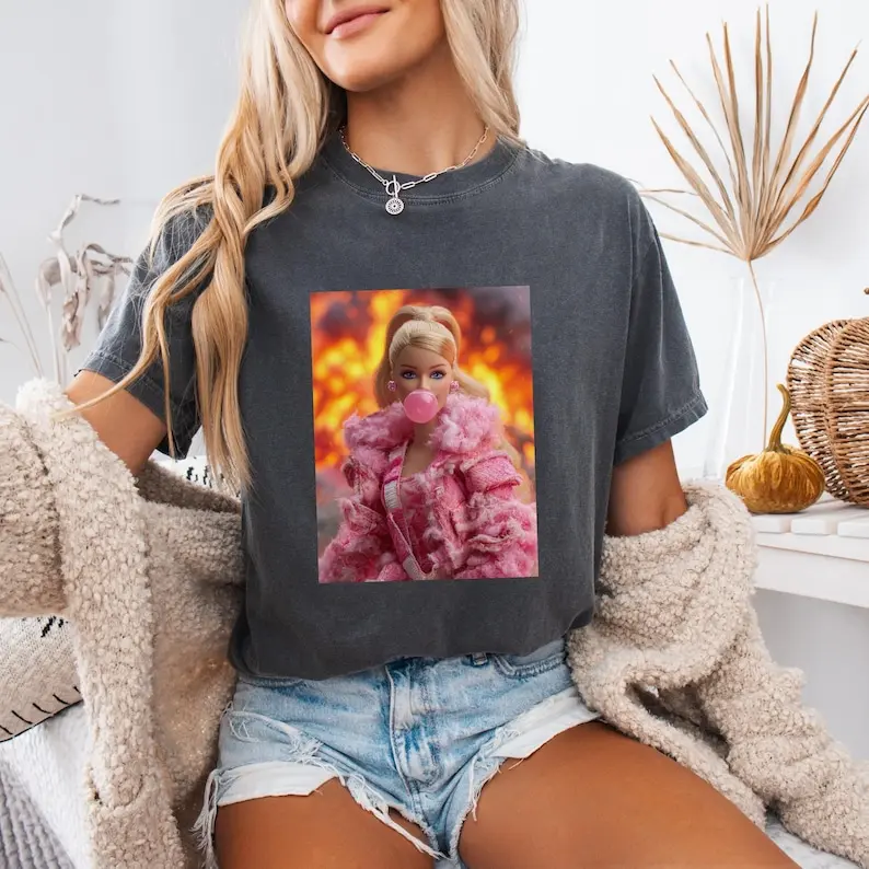 Bubblegum Doll Shirt, Funny Tee, Pink Boss Doll Meme Graphic T-Shirt