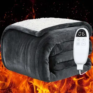 Heated Blanket Flannel Electric Blanket Winter Warm Thickened Woolen Futon Cover Legs Knee Blanket Sofa Multifunctional heating Blanket Christmas gift and Halloween gift