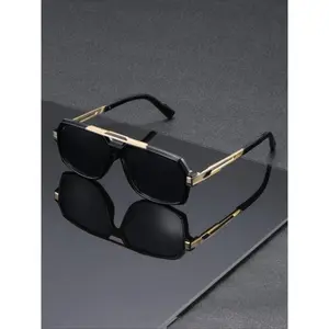 2026 Upgrade Version Men’s Classic Metal Edge Aviator Sunglasses – Transparent Frame European Fashion Eyewear, TikTokShopBlackFriday Thanksgiving Deal