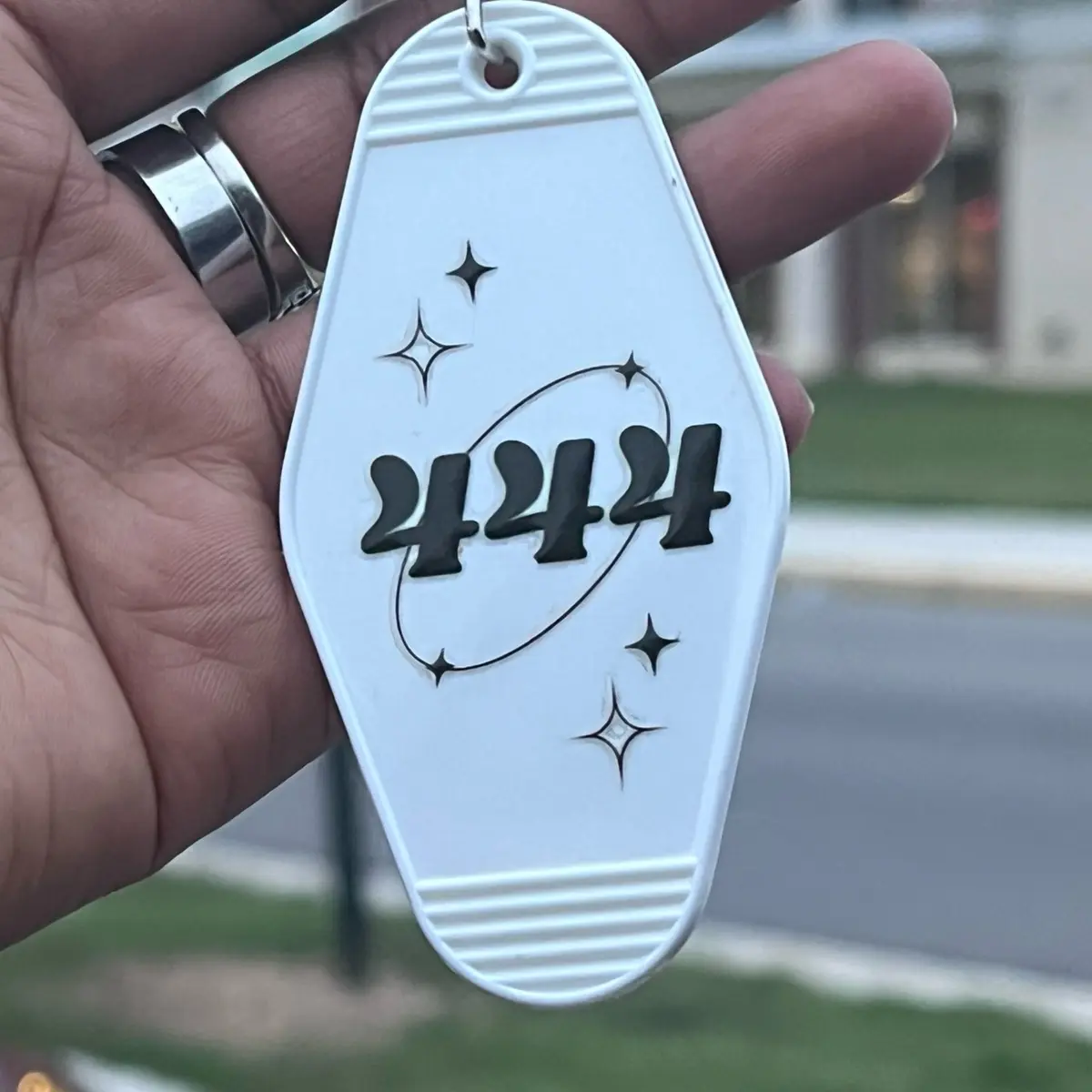 Angel Number Motel Style Keychain Accessories cutest