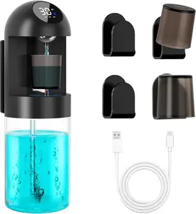 600 mL Automatic Mouthwash Dispenser for Bathroom, Intelligent  Induction Accurately Dispenses Liquid, Which is Hygienic & Convenient, Protect   for The Whole Family (Black)