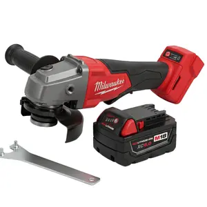 Milwaukee 18V Brushless 125mm Angle Grinder 3500-8500RPM M14 Paddle Switch,Adjustable Angle Grinder Stand