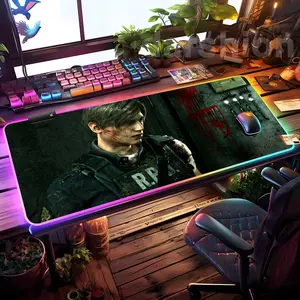 Gamer R-Resident Evil Mouse Pad Mousepad HD Printing Computer Gamers Locking Edge Non-slip RGB Mouse Pad XXL90x40cm Keyboard PC Desk Pad