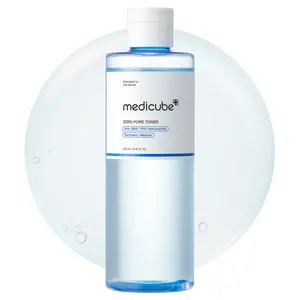 [medicube] Zero Pore Toner I Exfoliating & Hydrating Blue Bottle Water Toner with AHA, BHA, PHA, Niacinamide, and Panthenol | Korean Skin Care for Pores, Texture, Moisture Care