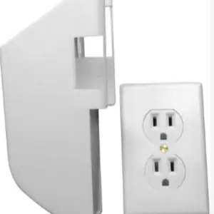 Hidden Wall Safe with Dual Power Outlet, Key Lock Security Box, Hidden Safebox for Cash and Jewelry, Secret Storage Solution for Home & Office