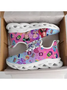 2016 Trendy Women's Sneakers, Casual Geometric Pattern, Textile Upper, Rubber Sole, Round Toe, Low Top, Medium Width, All Seasons