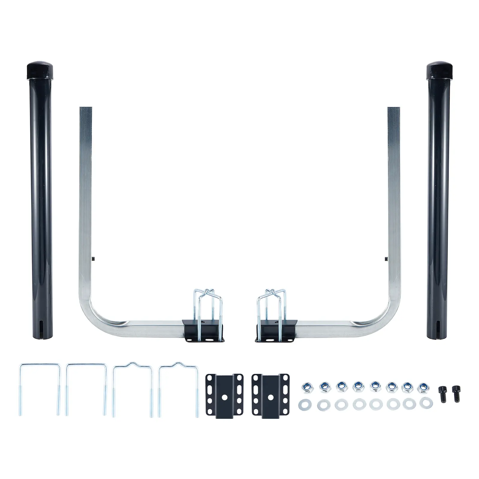 1 Pair of Boat Trailer Guide, Adjustable Height 40"/48", Trailer Guide Ons Galvanized Steel for Boat, Fishing Boat, Sailboat Trailer, L Shaped