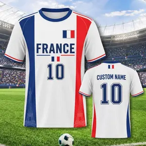 Custom France Soccer Jersey, Personalized France Football Shirt, Custom Name and Number