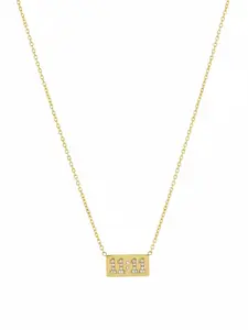 11:11 Necklace - Stainless Steel Rectangle Bar Pendant Angel Number Design for Layering or Solo Wear