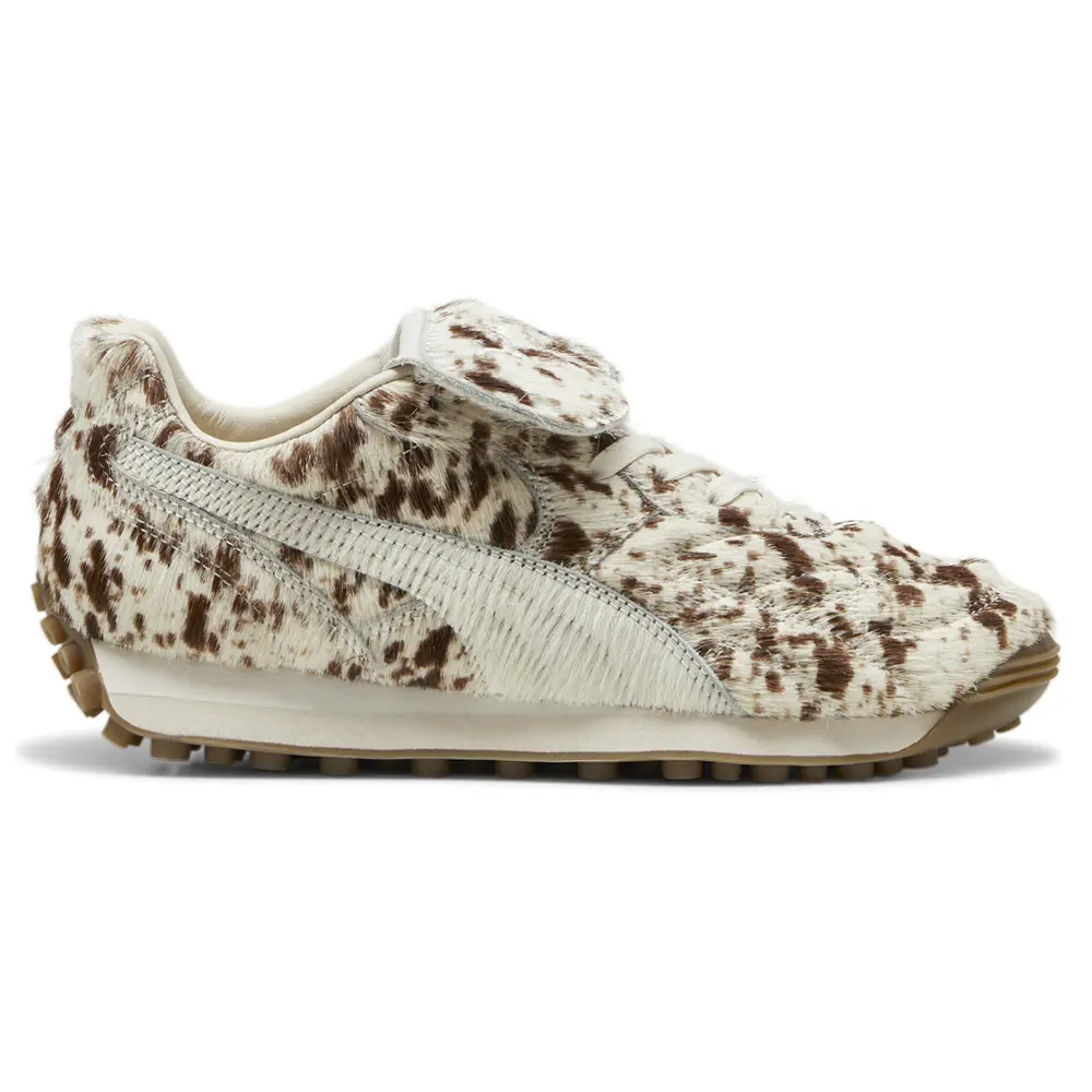 PUMA Womens Fenty X Avanti Pony Hair Lace Up Sneakers Shoes Casual - Brown, Off White