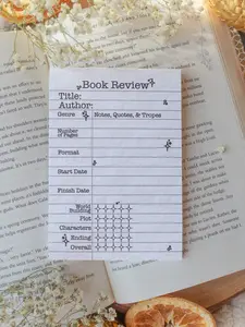 4x6 Book Review Post-It Notepad