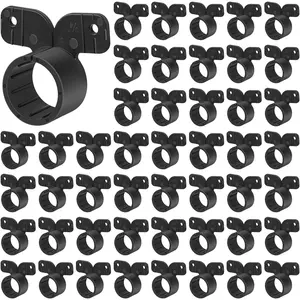 100 Pack 3/4 Inch Pex Suspension Pipe Clamps Tubing Supports for Pex, Copper, CPVC Pipe, Style(Black)