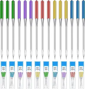 30 Pieces Sewing Machine Needles Universal Regular Point Machine Needles for Home Sewing Machine Compatible with Singer, Brother and Old Sewing Machine