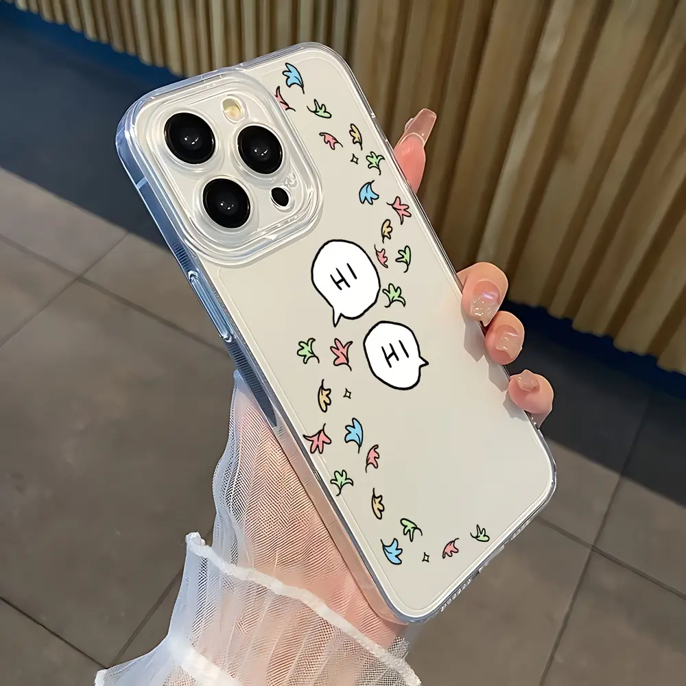 Heartstopper Anime Pattern Shockproof Phone Case - Transparent Soft TPU Protection Cover, E-Commerce Mobile Accessories Compatible with iPhone 16E,16,15,14,13,12,11 Pro Max,X,XR,XS Max,8,46 Plus, Waterproof