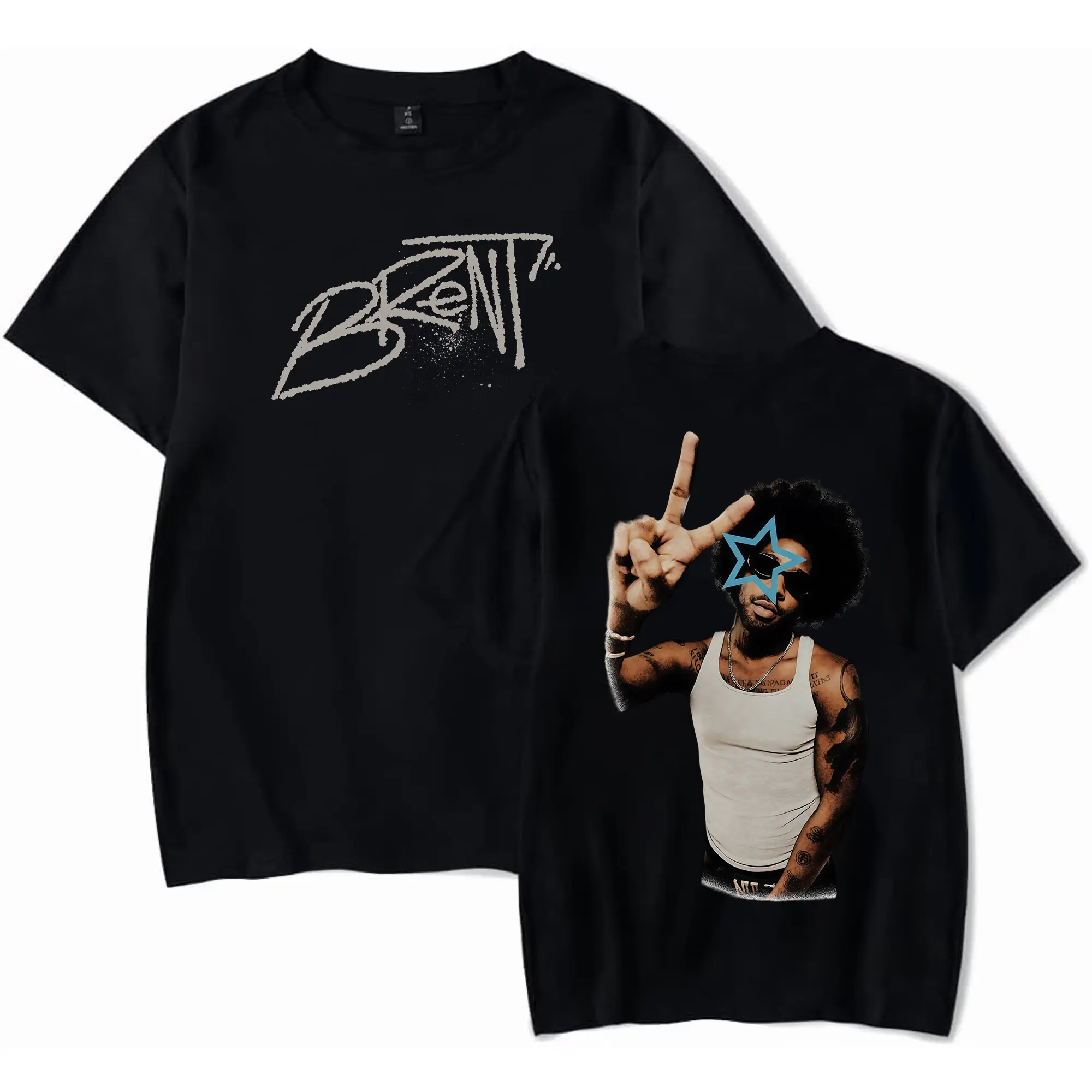 Brent Faiyaz Icon Era Signature Graphic Tee, Unisex Relaxed Fit Box Silhouette, Official ISO Supremacy Tribute Merch, For Juneteenth & July 4th BBQ & Father's Day Gift for Him for Dad