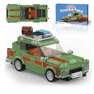 Wenger National Vacation Wagon Queen Truckster Building Set - 413 Pieces Family Station Wagon Model Compatible with Lego for Kids 8-14 Car