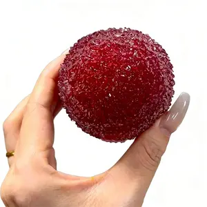 Handcrafted Crystal Slushy Ball Squishy Toy Set, Soft Stress Relief Fidget Sensory Grippie for Relaxation and Gift Giving