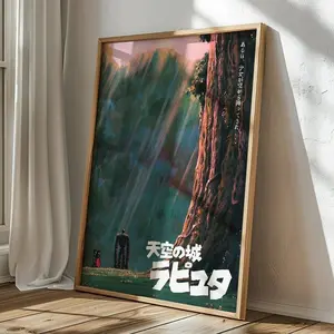 Castle in the Sky by Studio Ghibli Movie Poster2 - (Unframe)