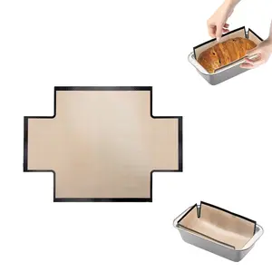 Silicone Bread Baking Tray Liner, Reusable Non-Stick Bread Baking Mat, Easy Clean Bread Lining for 9x5 Inch Baking Pan, Ideal for Bread, Cake, Banana Bread