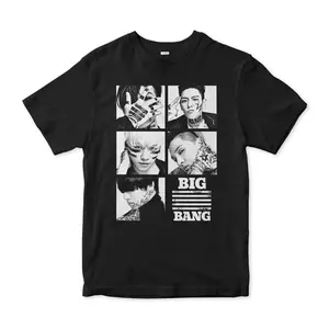 Big Bang K-Pop  GDragon Taeyang Daesung Shirt, Summer Concert Bootleg Tee, KPop Tee