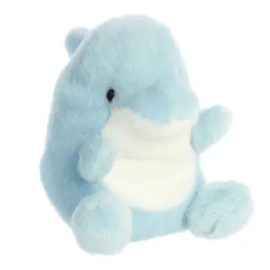 Palm Pals Adorable Clicks Dolphin 5 inch Blue Mini Soft Plush Collectable Stuffed Animal
