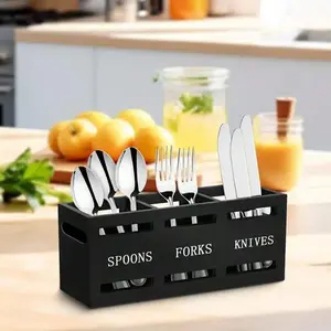 Kitchen Utensil Storage Box, Kitchen Utensil Holder, Cutlery Drain Storage Rack, Kitchen Utensil Organizer, Kitchen Accessories, Container