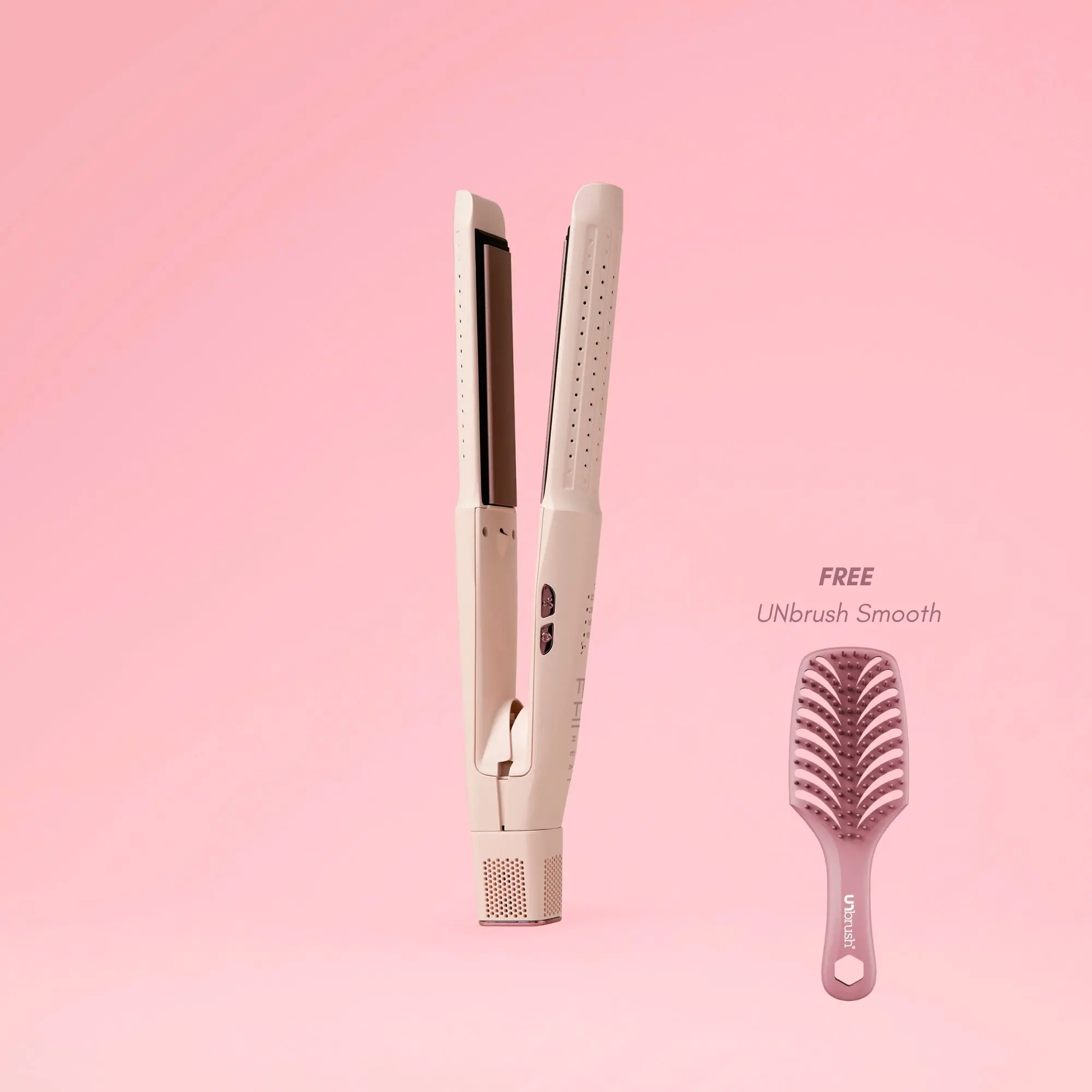 [Summer Sale LIVEtok Exclusive] Aerostyle 2-in-1 Hair Straightener & Curler+ FREE UNbrush Smooth Heat-Resistant Brush