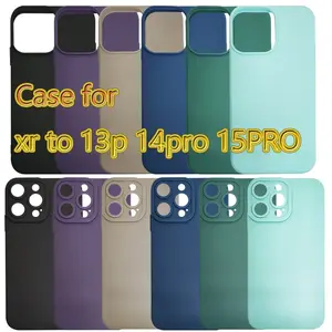 iPhone XR To 13Pro Silicone Matte Protection Case
