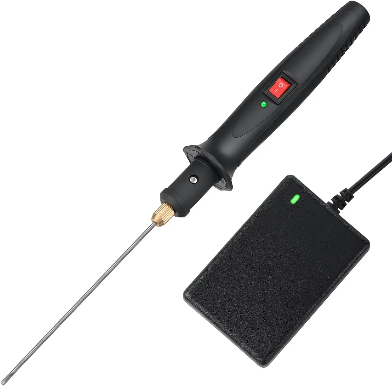 GOCHANGE 18W Electric Hot Foam Cutter, 10cm Home Office Cutting Tool, Upgraded Styrofoam/Board/Wire Cutter with 100-240V Transformer Adaptor, Operation Button and Power Light, Styrene