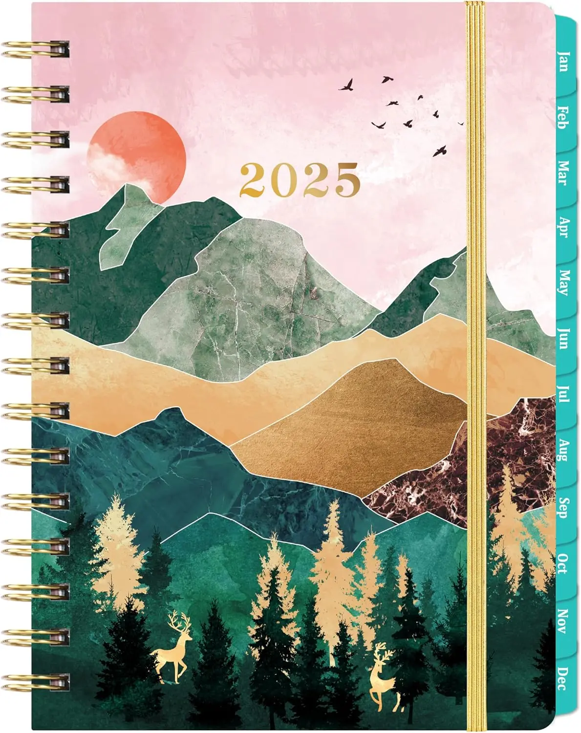 2025 Planner - Weekly and Monthly, Jan. - Dec. 2025 with Inner Pocket Planner