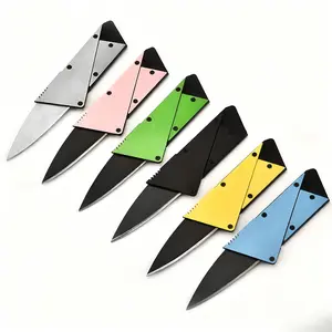 3PC Metal Upgraded Folding Fruit Knife Credit Card Knife for Camping Portable Black Razor Sharp Knives Pressure Washer High Accuracy Spring Dial Scale