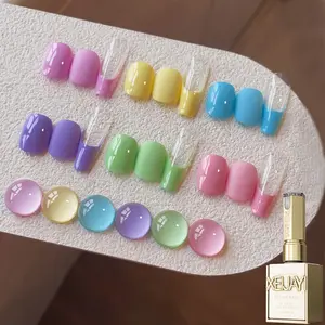 XEIJAYI Sweet Candy Series Nail Polish - 6 -Colors, High Saturation Gloss, Long-Lasting Finish, Salon & DIY Manicures, Women's Gifts, Spring/Summer 2025 Bestsellers, Cutics Cosmetic