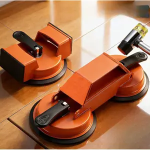 Suction Cup Vacuum Clamp Heavy Duty Floor Tightener Stone Splicing Suction Cup Anti Impact Rustproof Corrosion Resistant for Flooring Installation Tile Laying Glass Handling Home Renovation Home Repair Tools